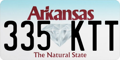 AR license plate 335KTT