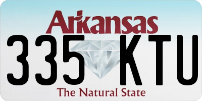 AR license plate 335KTU