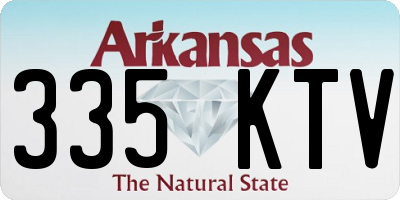 AR license plate 335KTV