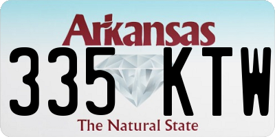 AR license plate 335KTW