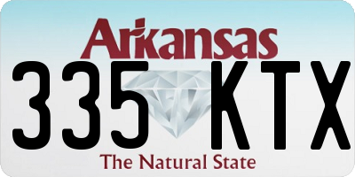 AR license plate 335KTX