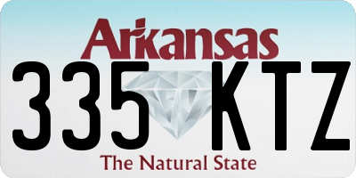 AR license plate 335KTZ