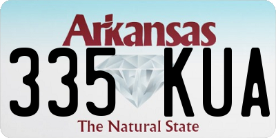 AR license plate 335KUA