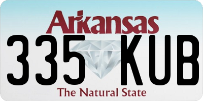 AR license plate 335KUB