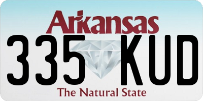 AR license plate 335KUD