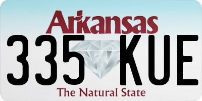 AR license plate 335KUE