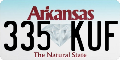 AR license plate 335KUF