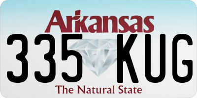 AR license plate 335KUG