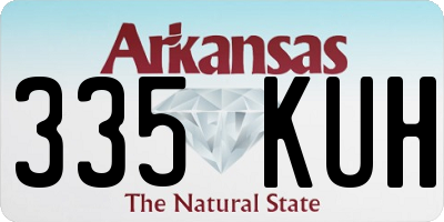 AR license plate 335KUH