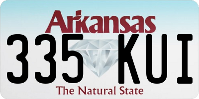 AR license plate 335KUI