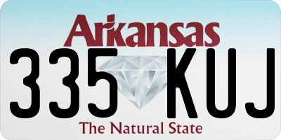 AR license plate 335KUJ