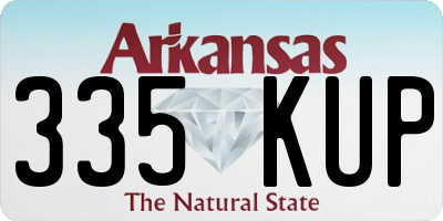 AR license plate 335KUP