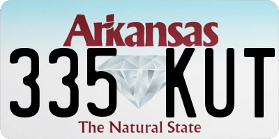 AR license plate 335KUT