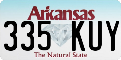 AR license plate 335KUY