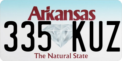 AR license plate 335KUZ