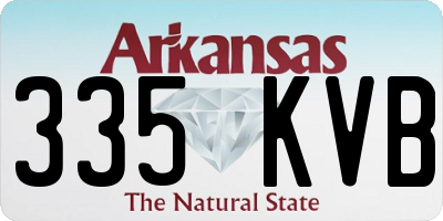 AR license plate 335KVB