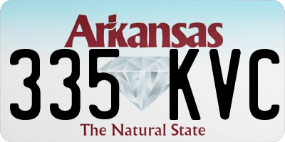 AR license plate 335KVC
