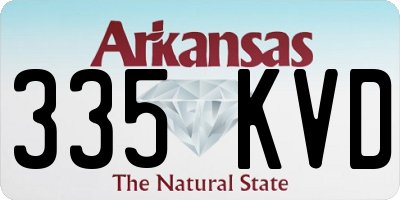 AR license plate 335KVD