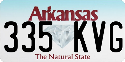AR license plate 335KVG