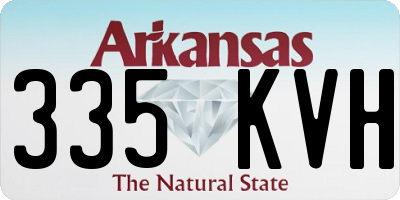 AR license plate 335KVH