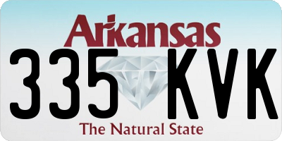 AR license plate 335KVK