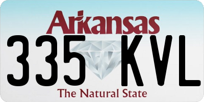 AR license plate 335KVL