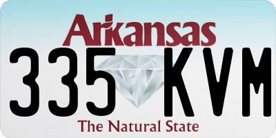 AR license plate 335KVM