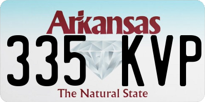 AR license plate 335KVP
