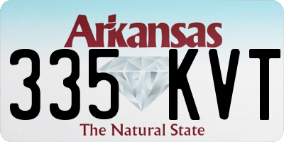 AR license plate 335KVT