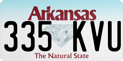 AR license plate 335KVU