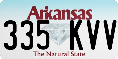 AR license plate 335KVV