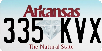 AR license plate 335KVX