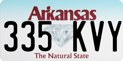 AR license plate 335KVY