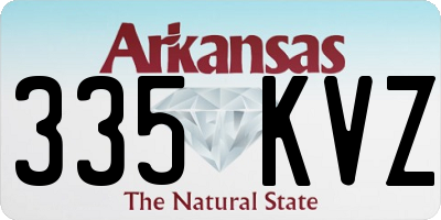 AR license plate 335KVZ