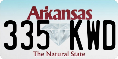 AR license plate 335KWD