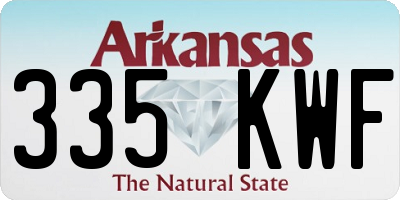 AR license plate 335KWF