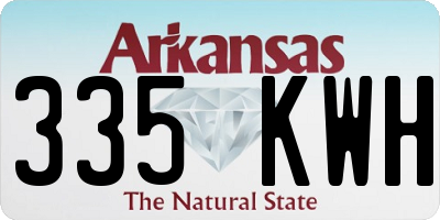 AR license plate 335KWH