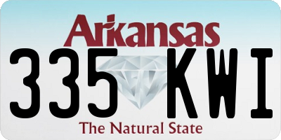 AR license plate 335KWI