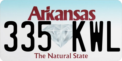 AR license plate 335KWL