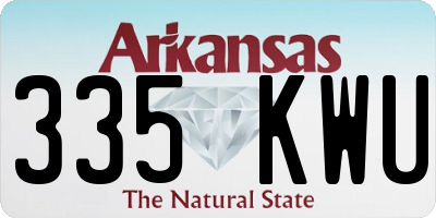 AR license plate 335KWU