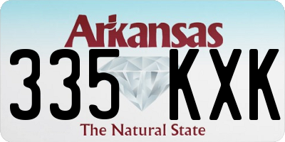 AR license plate 335KXK