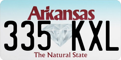 AR license plate 335KXL