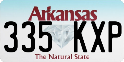 AR license plate 335KXP