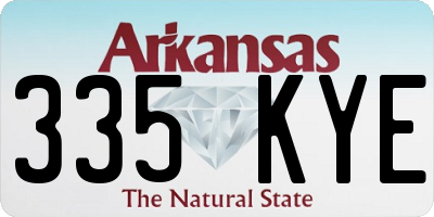 AR license plate 335KYE