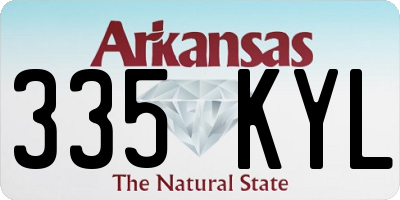AR license plate 335KYL