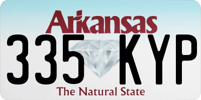 AR license plate 335KYP