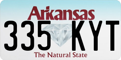 AR license plate 335KYT