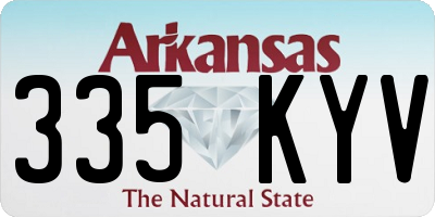 AR license plate 335KYV