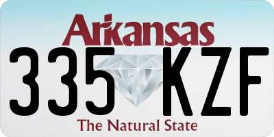 AR license plate 335KZF