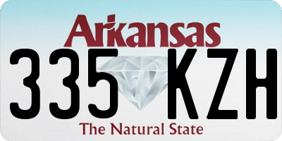 AR license plate 335KZH